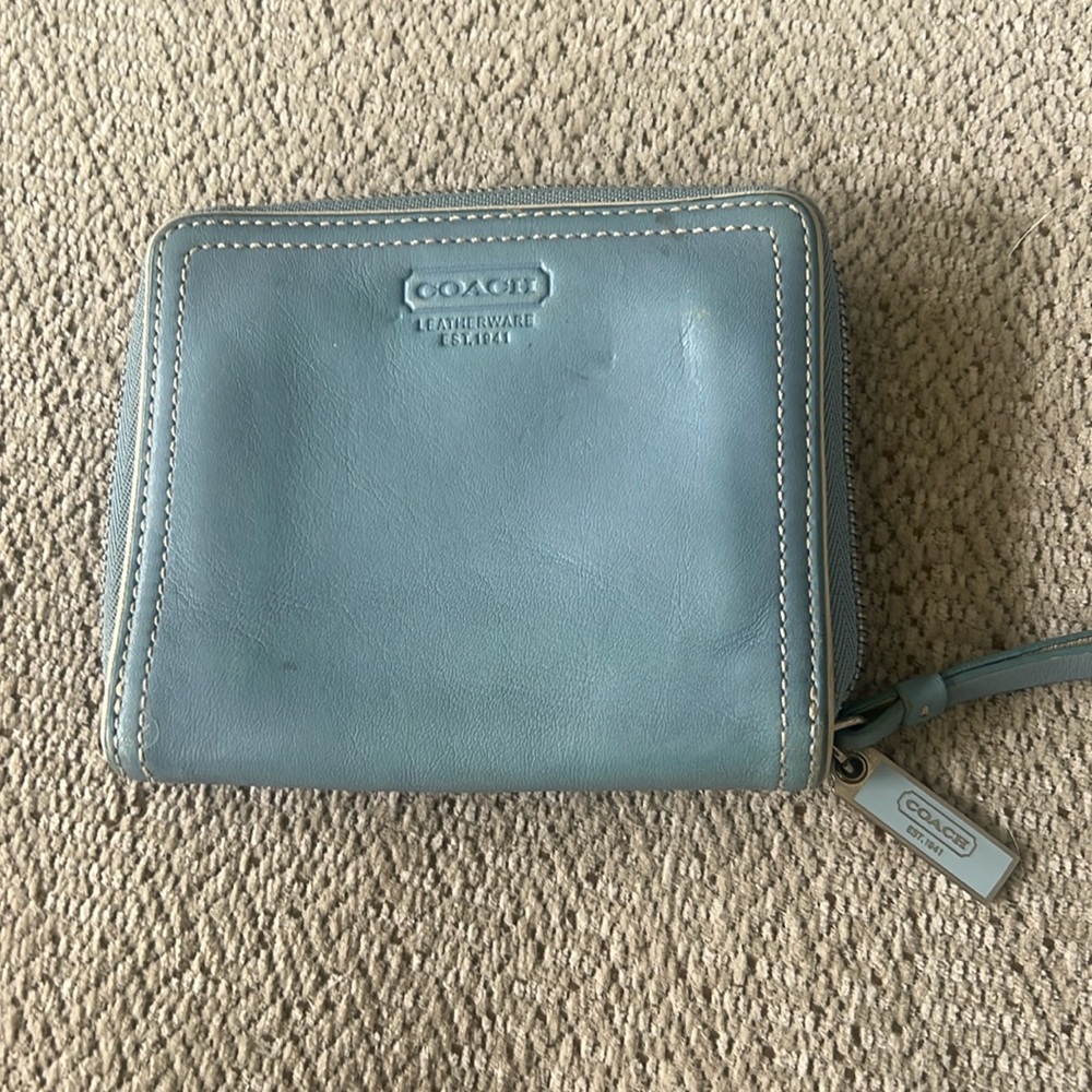 Coach Wallet baby blue vintage